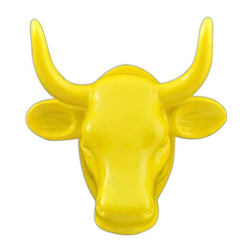 CowParade Magneet Geel