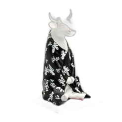 CowParade - Meditating Cow (medium resin)