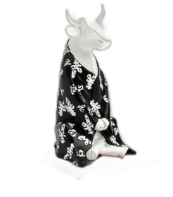 CowParade - Meditating Cow (medium resin)