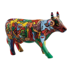 CowParade - Moo York Celebration (medium ceramic)