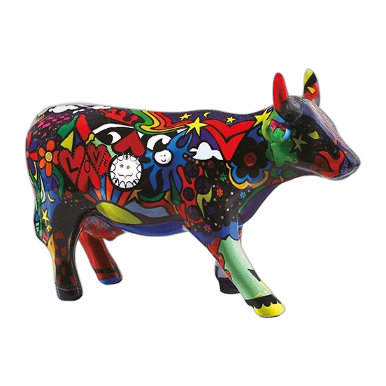 CowParade - Moosy in The Sky with Diamonds (medium ceramic)
