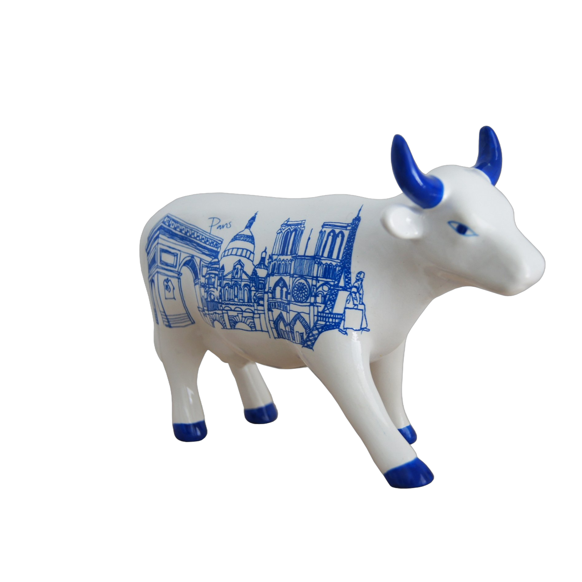 CowParade - Paris Cow (medium ceramic)