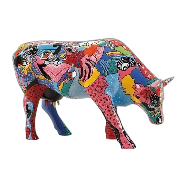 CowParade - Partying with Pi-COW-sso (Large)