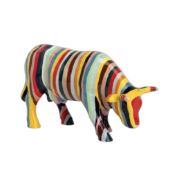 CowParade - Striped (Medium Ceramic)