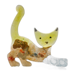 Efrosini - Liggende Kat Large – Hydra Lime
