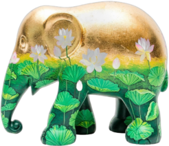 Elephant Parade - Golden Lotus 15cm