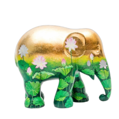 Elephant Parade - Golden Lotus 20cm