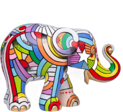 Elephant Parade - Happy peace, love and music 20cm
