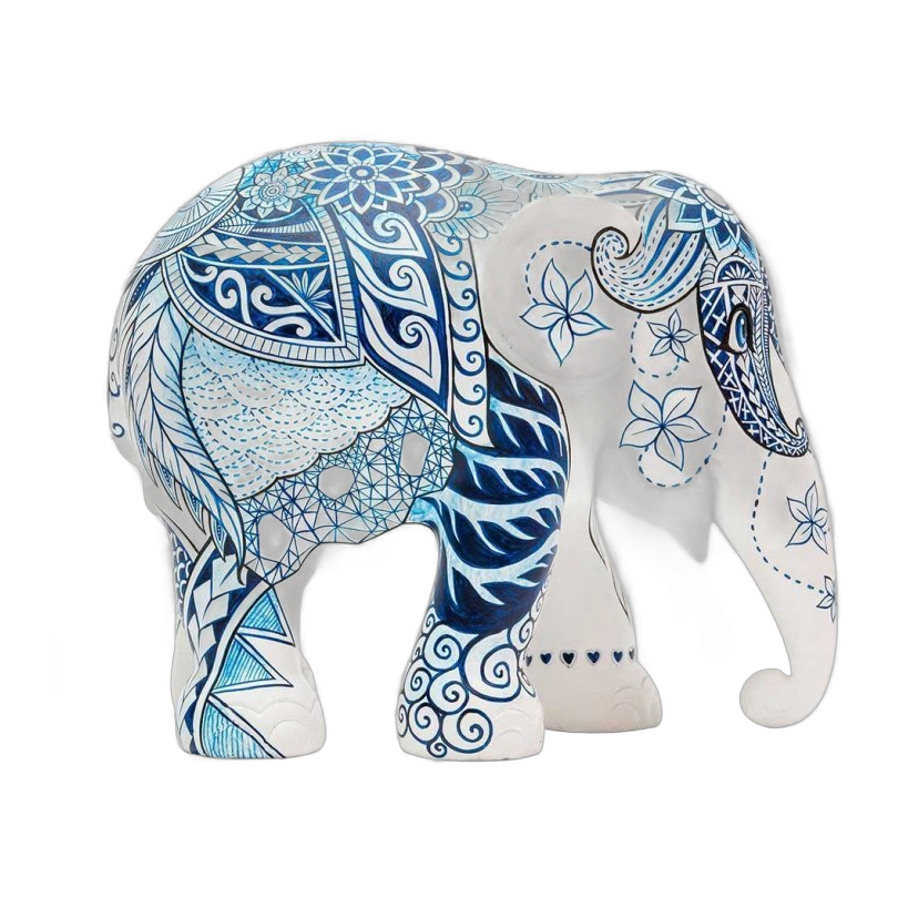 Elephant Parade - Indigo Tattoo 20cm