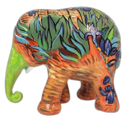 Elephant Parade - Irises van Gogh 15cm