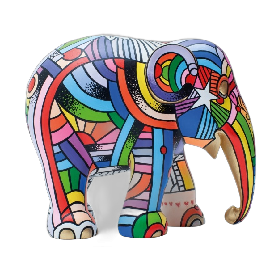 Elephant Parade - Peace, Love and Music 15cm