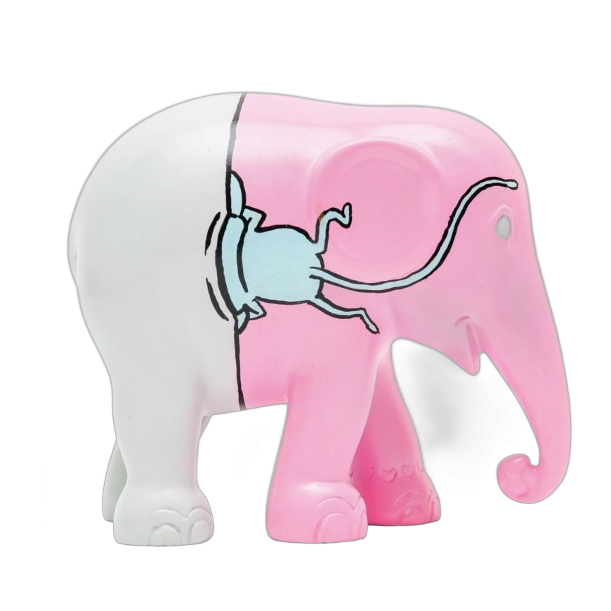 Elephant Parade - Peeping Blue One 20cm