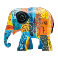 Elephant Parade - Psycho Elephant Antropofágico Tropical 15cm