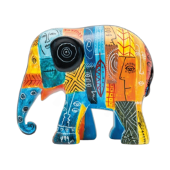 Elephant Parade - Psycho Elephant Antropofágico Tropical 20cm