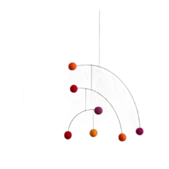 Hangende Kunst – Vilten Ballen (Rood)
