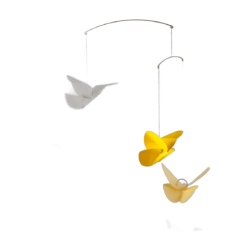 Hangende Kunst – Vlinder (Geel)
