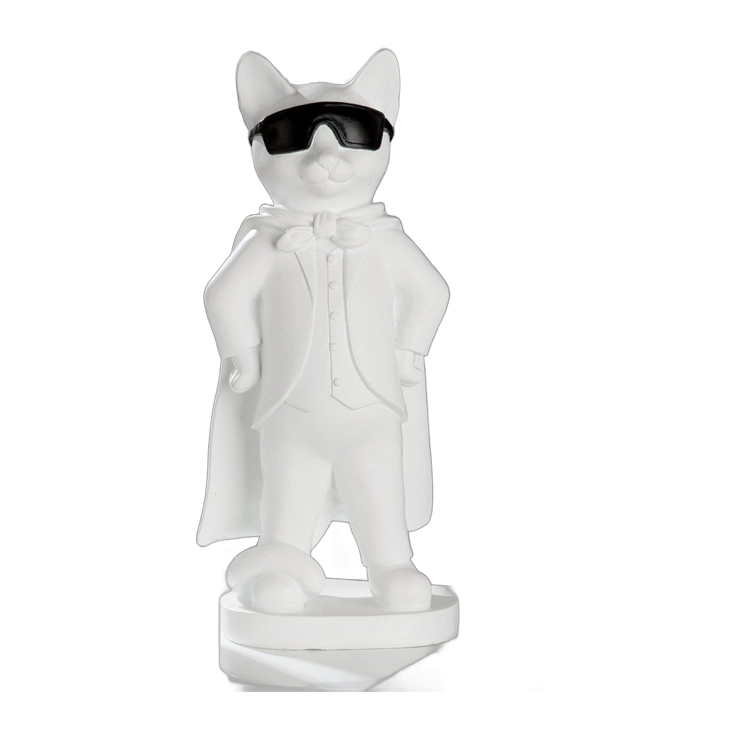 Hero Cat (armen in de zij) wit