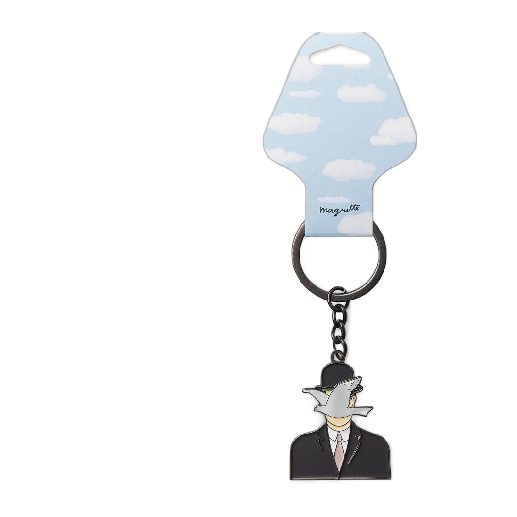 Magritte – L’homme au chapeau Melon Sleutelhanger