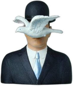 Magritte “L’homme au chapeau melon”
