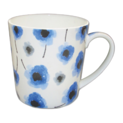 Mok met Blauwe Klaprozen