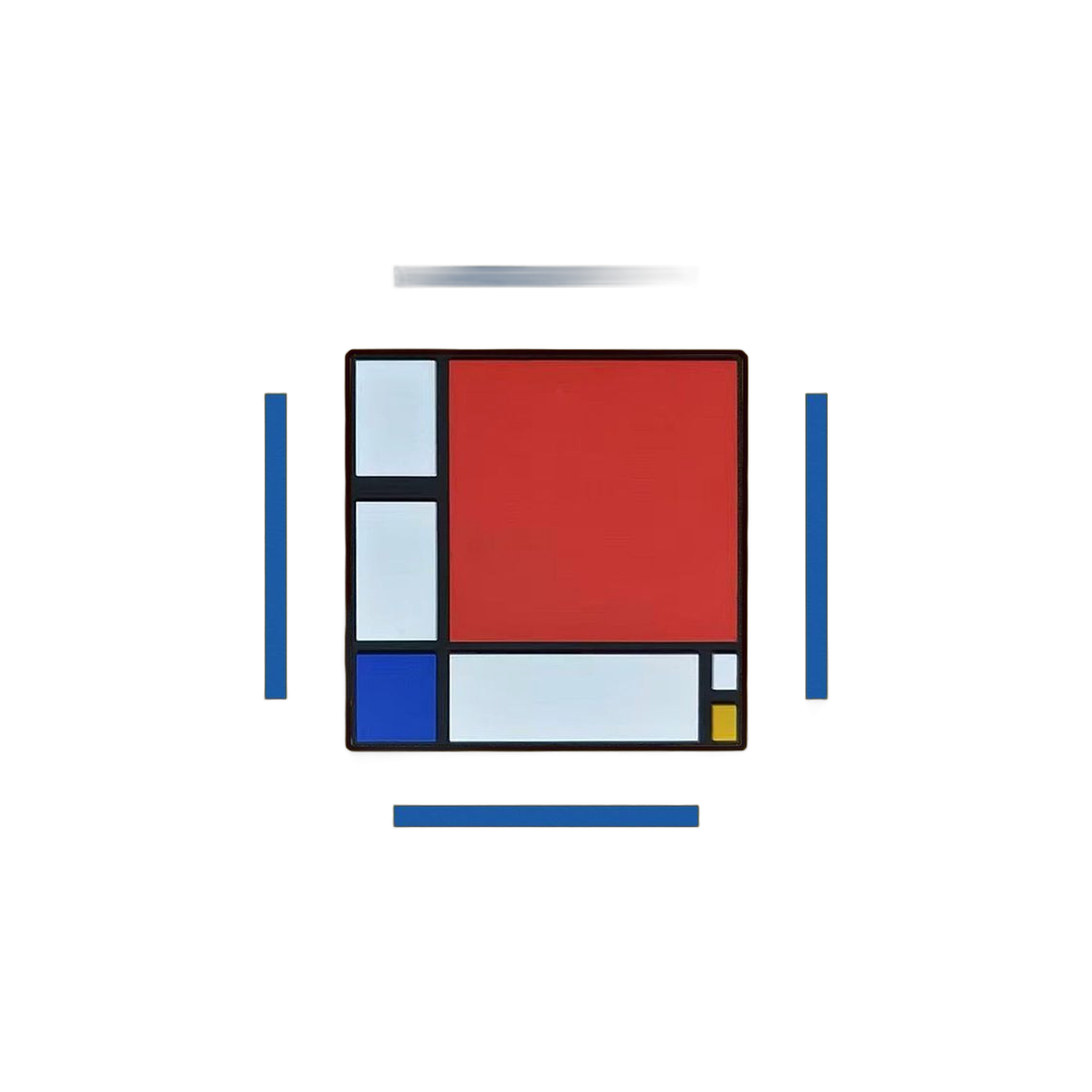 Mondriaan PVC Magneet