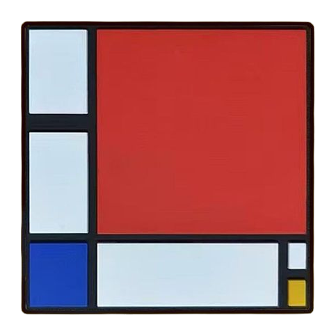 Mondriaan PVC Magneet