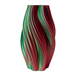 Multicolor Vaas “Hot Ice Cream” (groen/rood) 25cm