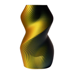 Multicolor Vaas “Siluet” (zwart/goud) 25cm