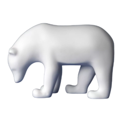 Pompon “Ours Brun” (wit)