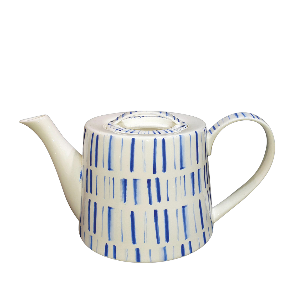 Theepot Blauwe strepen