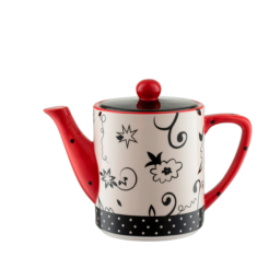 Theepot Retro Rood