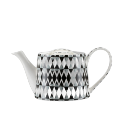Theepot retro zwart