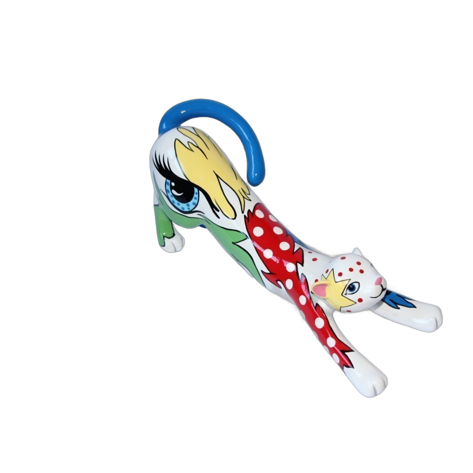 Tisha Marie - Stretching Cat Medium – Kleur F