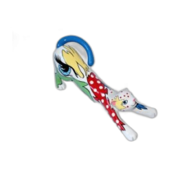 Tisha Marie - Stretching Cat Small – Kleur F