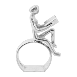 Zittende lezer Zilver