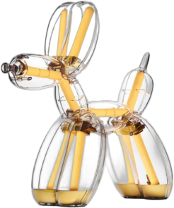 Balloon dog by Lexon Design in samenwerking met Jeff Koons, goud, vrijstaand