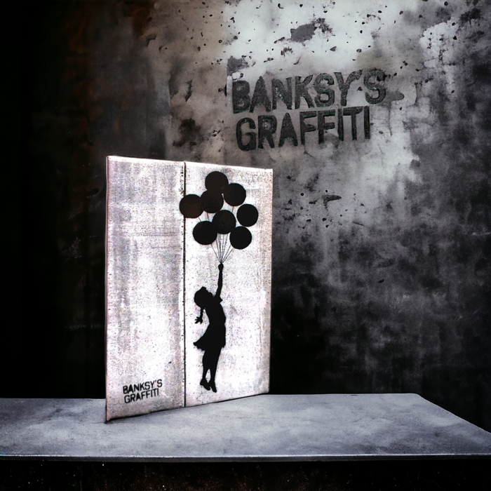 Banksy koelkastmagneet 78 x 53 mm - Flying Balloons Girl