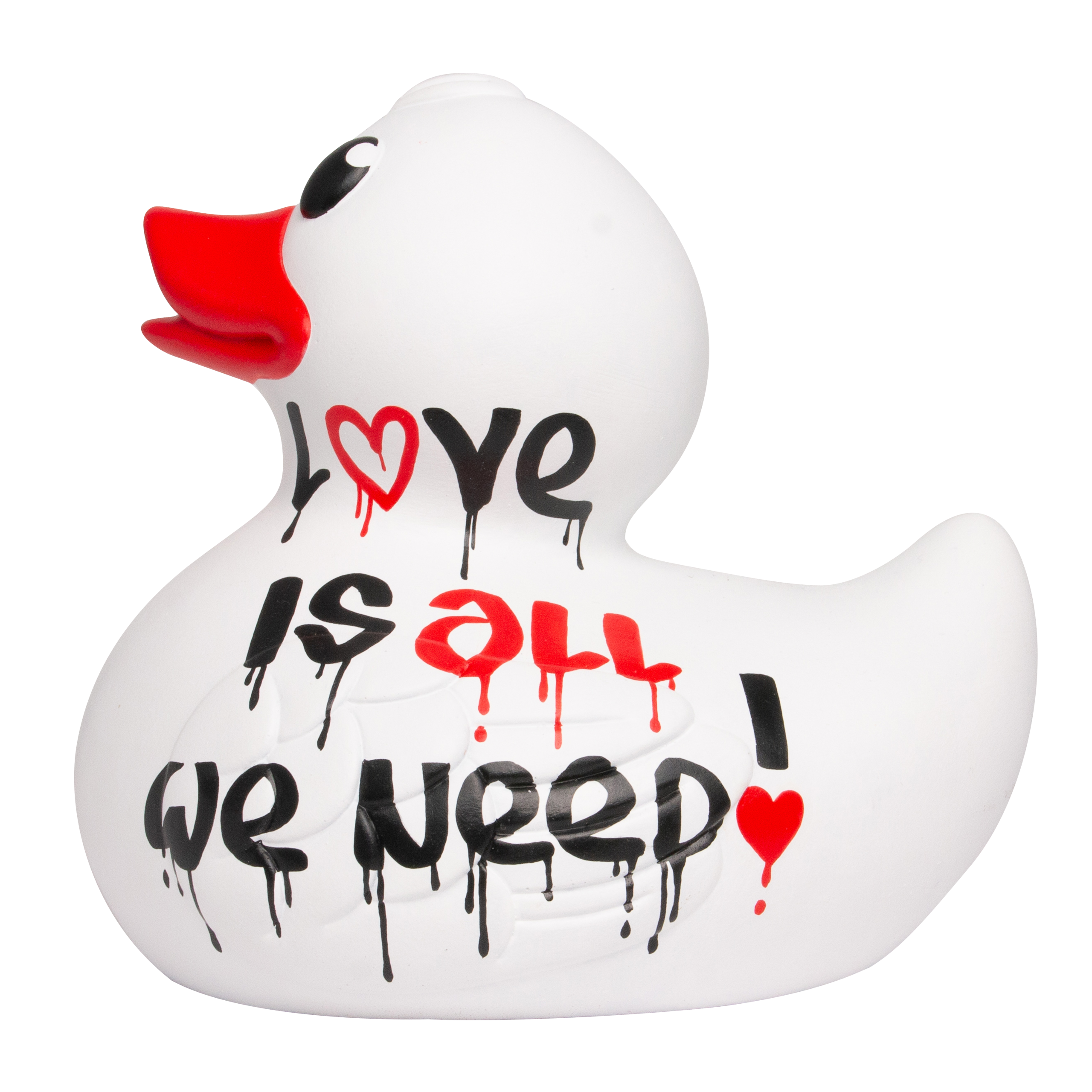 Love Is All We Need Duck – linkerkant